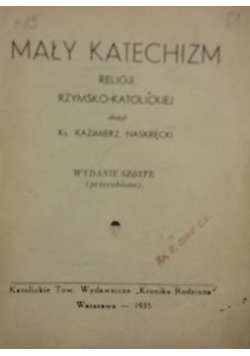 Mały katechizm, 1935r.