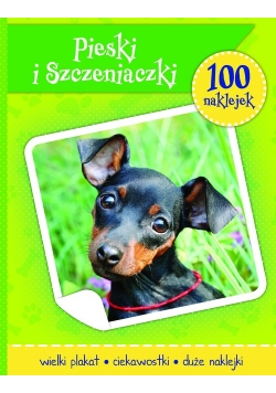 Psy i szczeniaczki książeczka z plakatem i 100 naklejek
