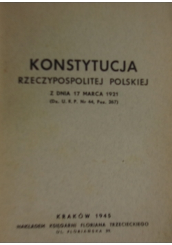 Konstytucja rzeczypospolitej polskiej, 1945 r.