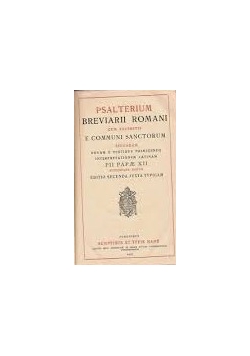 Psalterium breviarii romani cum excerptis e communi sanctorum, 1947r