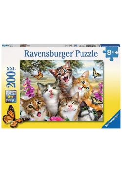 Puzzle 200 XXL Zwariowane koty