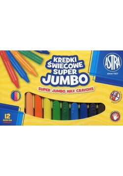 Kredki świecowe Super Jumbo 12 kolorów