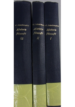 Historia filozofii 3 tomy, 1948r.