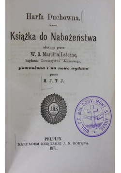 Harfa duchowna, 1871 r.
