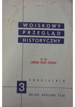 Wojskowy przegląd historyczny 3 (85)