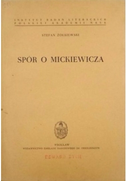 Spór o Mickiewicza