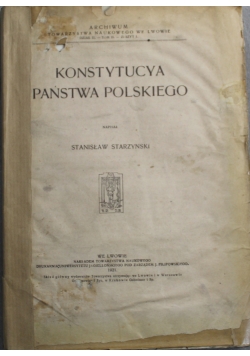 Konstytucya państwa polskiego 1921 r.