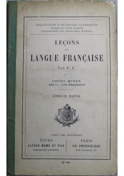 Lecons de Landue Francaise 1900 r