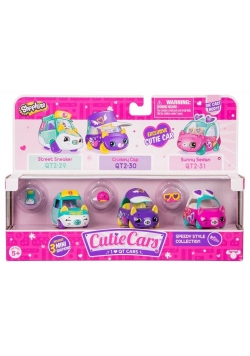 Shopkins S2 Cutie cars 3-pak, różne rodzaje