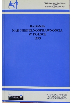 Badania nad niepełnosprawnością w Polsce 1993