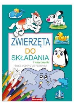 Składanka B4/8K Karton Zwierzęta 3D do kolorowania