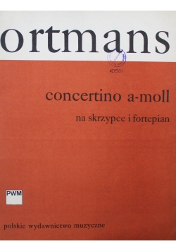 Concertino a moll na skrzypce i fortepian