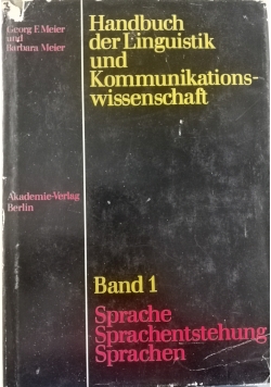 Handbuch der Linguistik und Kommunikationswissenschaft Band 1
