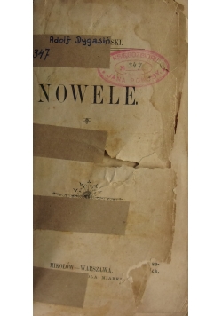 Nowele, 1899 r.