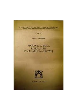 Społeczna rola literatury popularnonaukowej