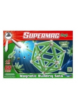 Klocki konstrukcyjne. SupermagMaxi Glow 66
