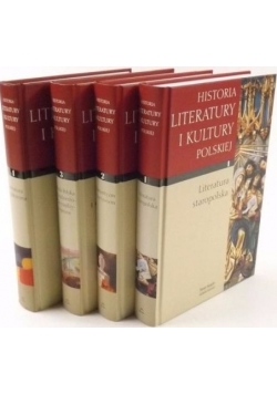Historia literatury i kultury polskiej, zestaw 4 książek