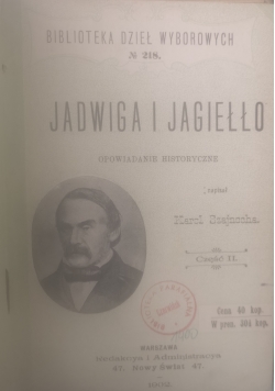 Jadwiga i Jagiełło Część II, 1902 r.