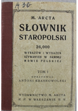 Słownik staropolski 1914 r.