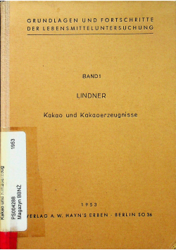 Lindner Kakao und kakaoerzeugnisse