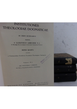 Institutiones Theologiae Dogmaticae, zbiór 4 tomów
