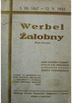Werbel żałobny 1935 r.