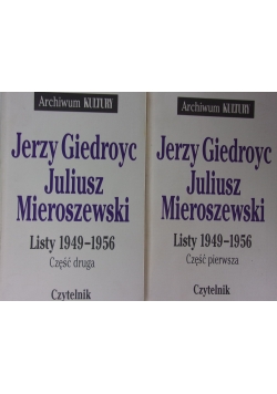 Giedroyc Listy 1949 1956 2 Części
