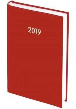 Kalendarz 2019 A5 dzienny Albit czerwony
