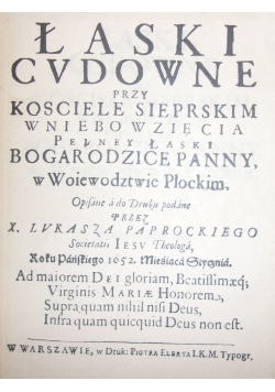 Łaski Cudowne
