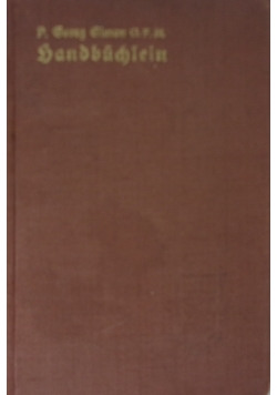 Handbuchlein fur Franziskuskinder, 1940r.