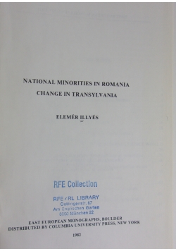 National Minorities in Romania
