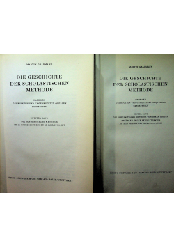 Die Geschichte der Scholastischen Methode 2 tomy