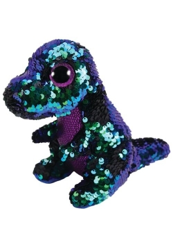 Beanie Boos Ty Cekinowy Crunch purple-green dinosaur