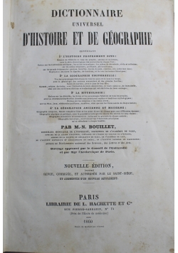 Dictionnaire universel D Histoire et de Geographie 1860 r