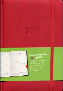 Kalendarz 2019 A5 tygodniowy LUX