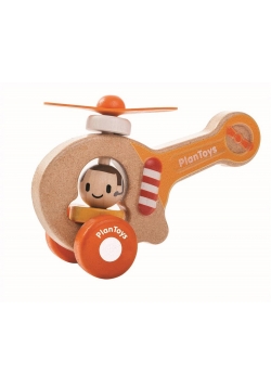 Drewniany pojazd helikopter