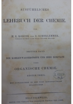 Lehrbuch der Chemie ,1877r.