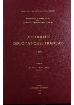 Documents Diplomatiques Francais 1955 Tome II, Nowa