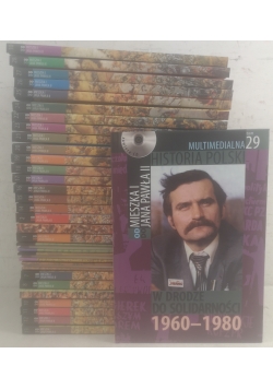 Multimedialna Historia Polski + płyty CD ,Zestaw 30 książek