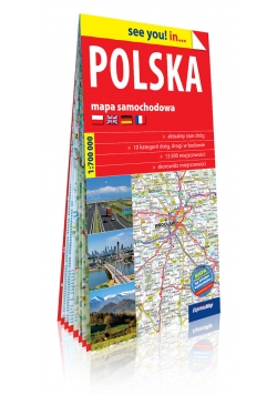 Polska Mapa samochodowa 1:700 000 2018