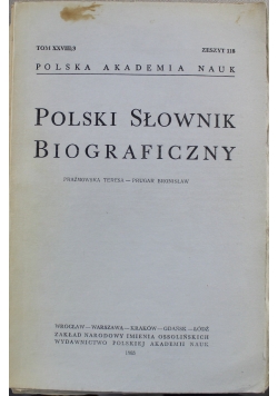 Polski Słownik Biograficzny Zeszyt 118