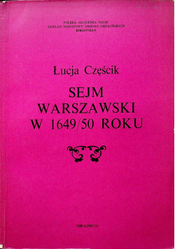 Sejm warszawski w 1949 50 roku