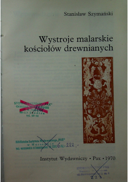 Wystroje malarskie kościołów drewnianych