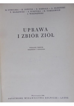 Uprawa i zbiór ziół