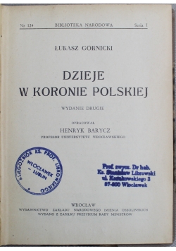 Dzieje w Koronie Polskiej