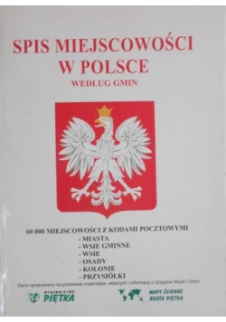Spis miejscowości w Polsce według gmin