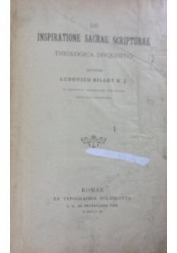 De inspiratione sacrae scripturae