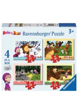 Puzzle 4w1 Masza i niedźwiedź