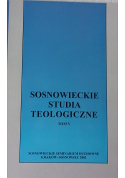 Sosnowieckie studia teologiczne, Tom V