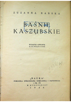 Baśnie Kaszubskie 1946r